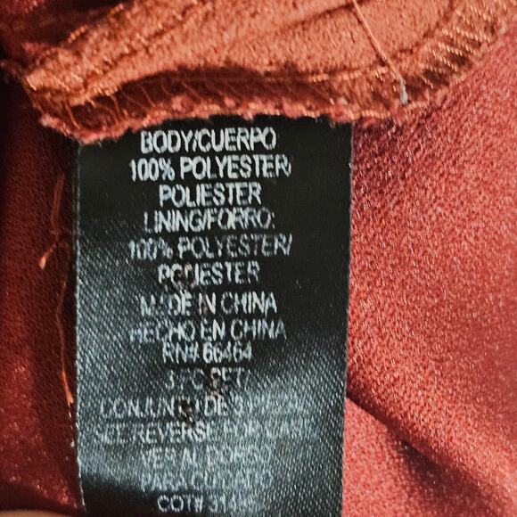 Two Piece Set Tank & Jacket in Rust Terracotta Plus Sz 22W Indie Festival Soft - Picture 4 of 11